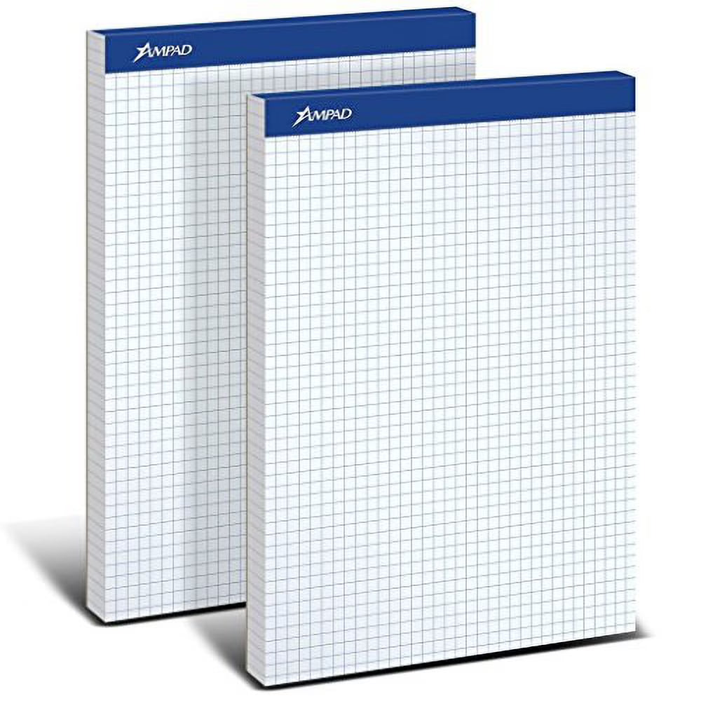 Quadrille Double Pad, 8 1/2 X 11 3/4, White, 2 Pack U765