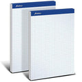 Quadrille Double Pad, 8 1/2 X 11 3/4, White, 2 Pack U765