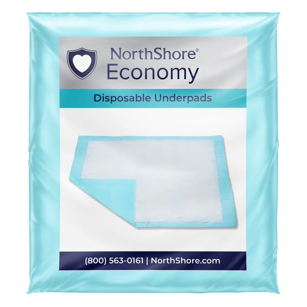 Economy Disposable Underpads, Large, 22x35 in., Case/150 K792
