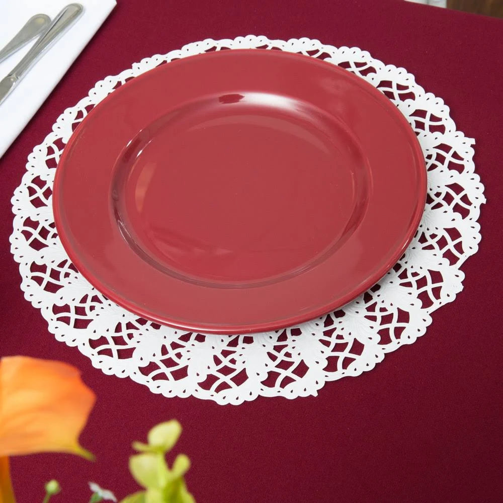 White 14 in. Round Cake Lace Doilies O44402