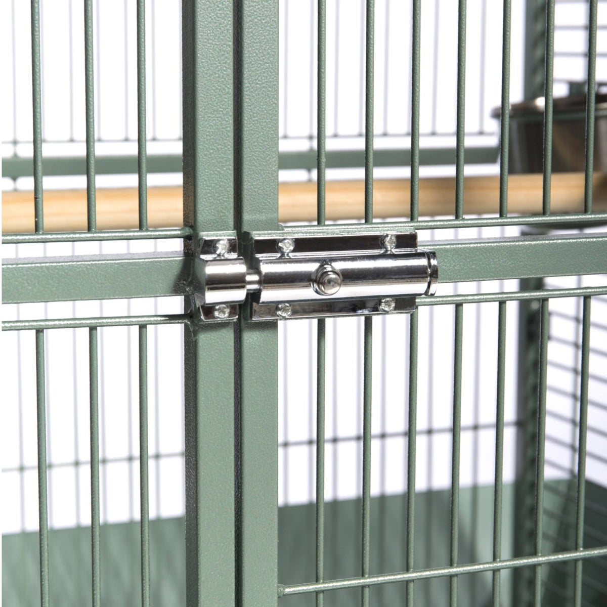 Sage Green Wrought Iron Bird Cage X8464