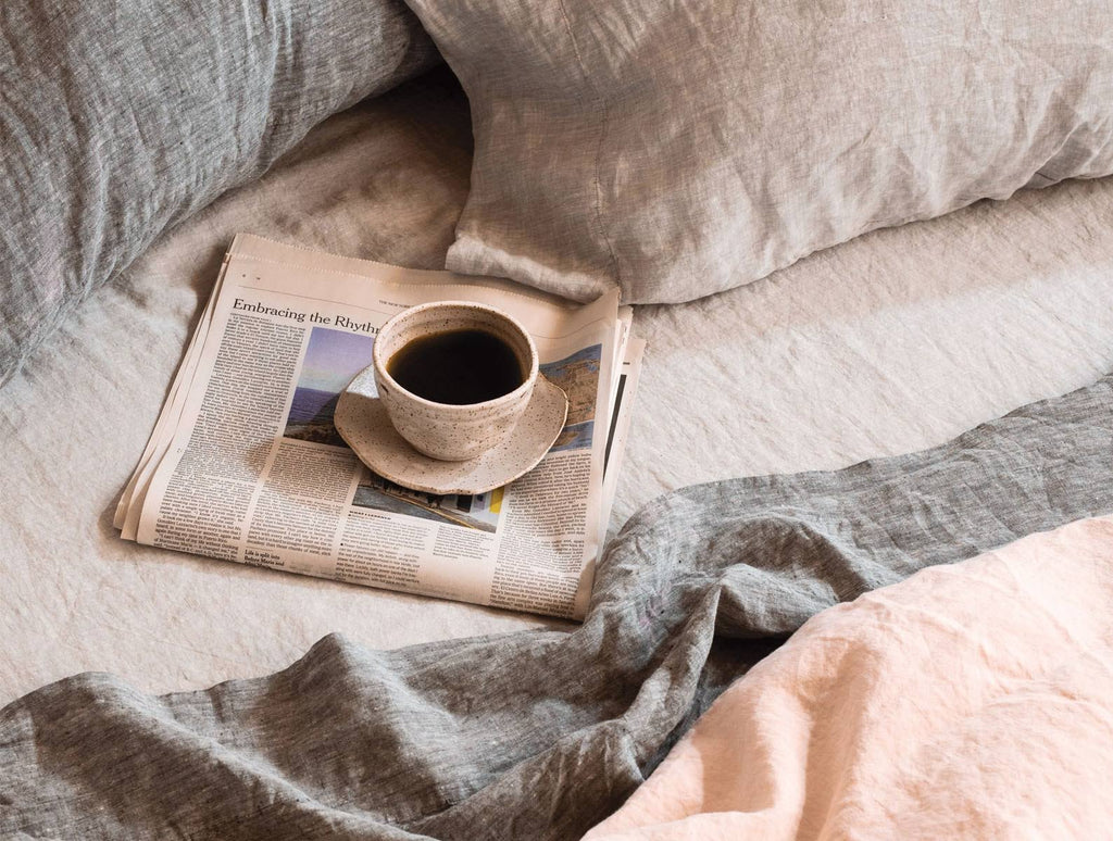 Organic Relaxed Linen Fitted Sheet King F680