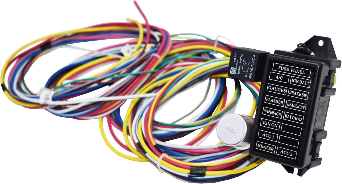 12 Circuit Universal Wire Harness XL Wires Pack of 2 S165