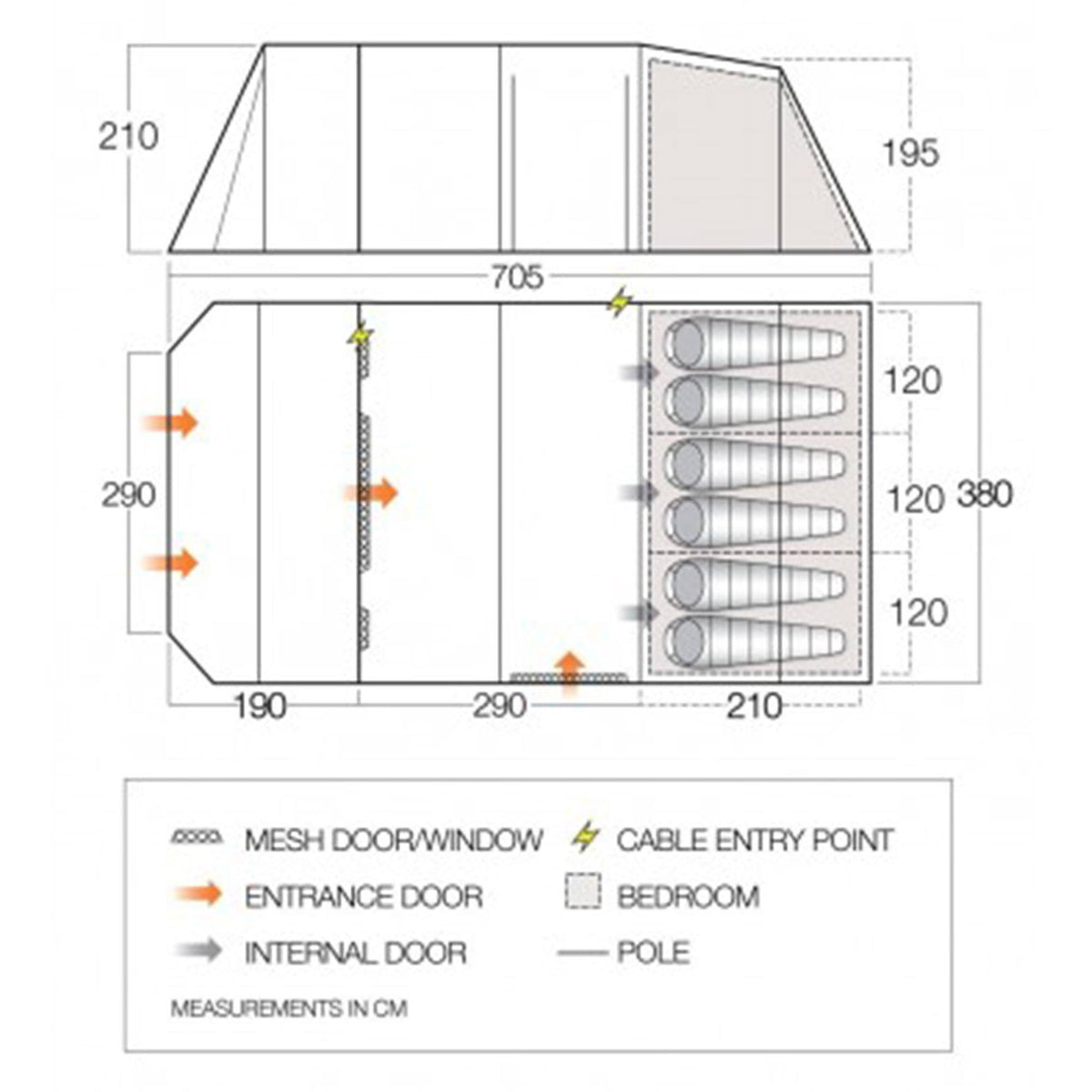 Moroccan Blue 600XL Tent F9033