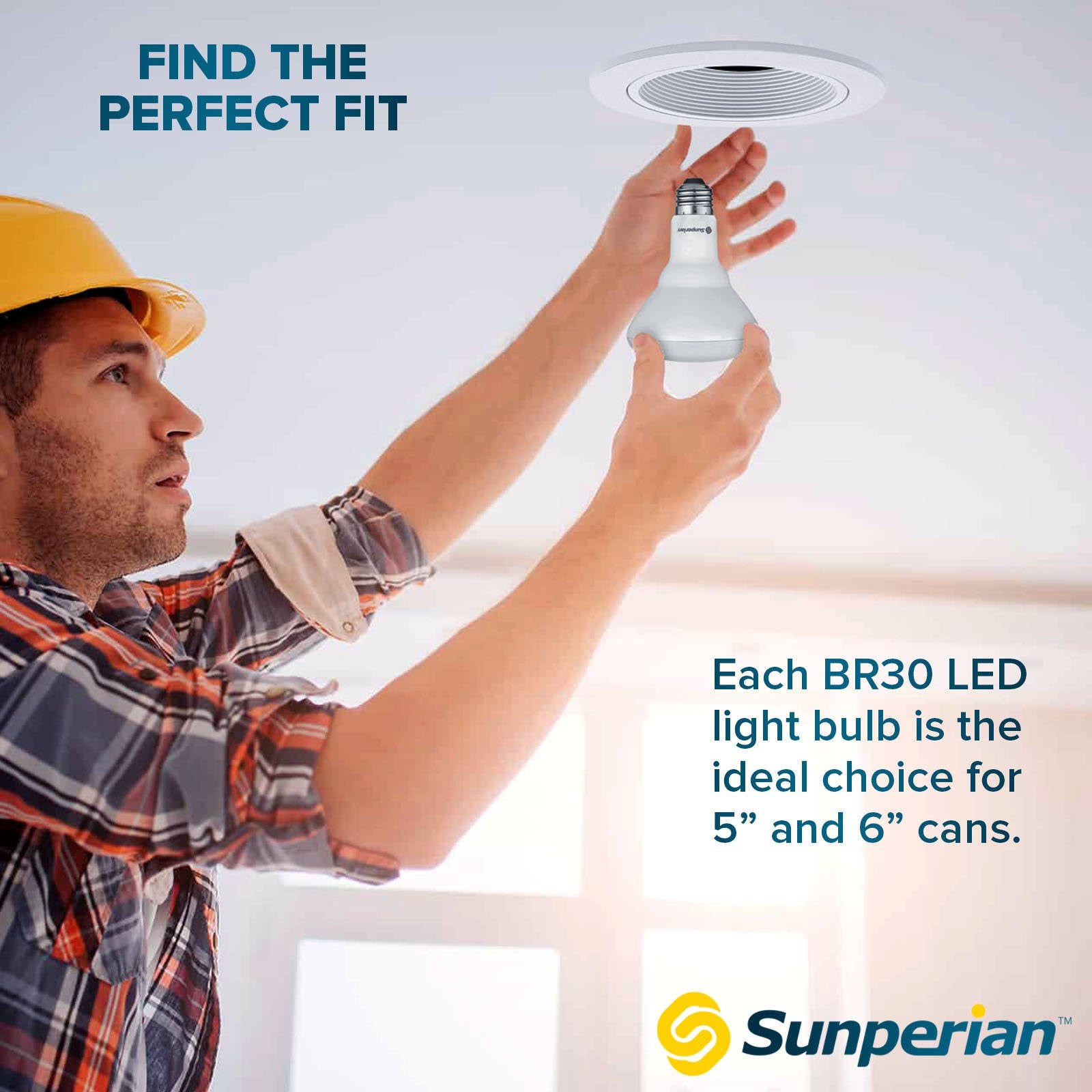 12 Pack BR30 LED Bulb 8.5W 4000K Cool White 800lm Dimmable Flood Light Bulbs X52030