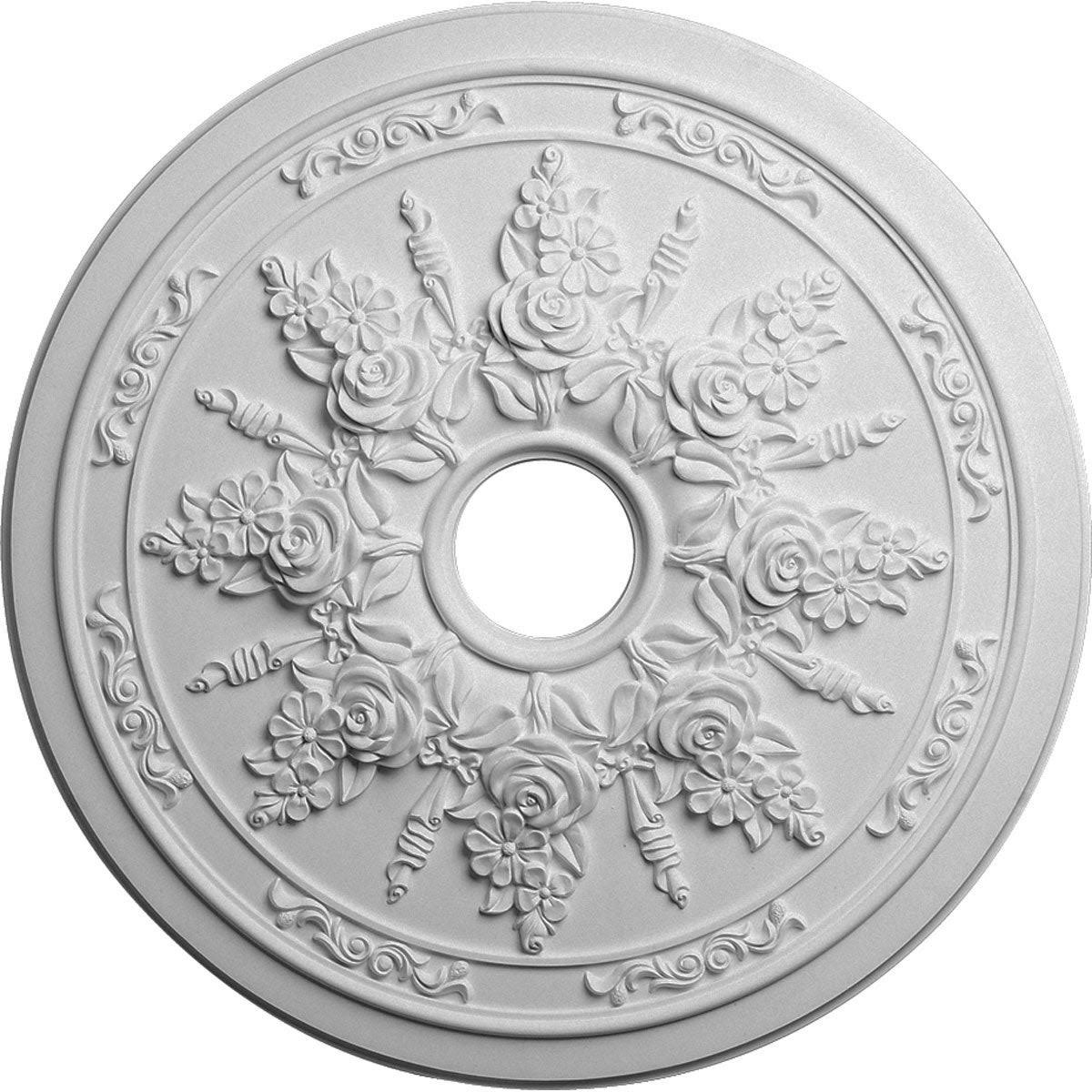Rose and Ribbon Ceiling Medallion C8334