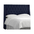 California King Tufted Wingback Headboard Velvet G3001