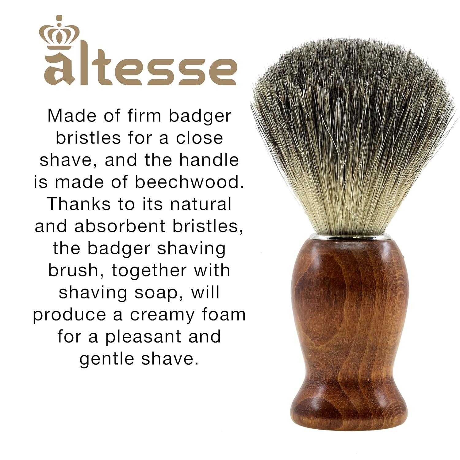 Russian Grey Badger Shaving Brush K9277