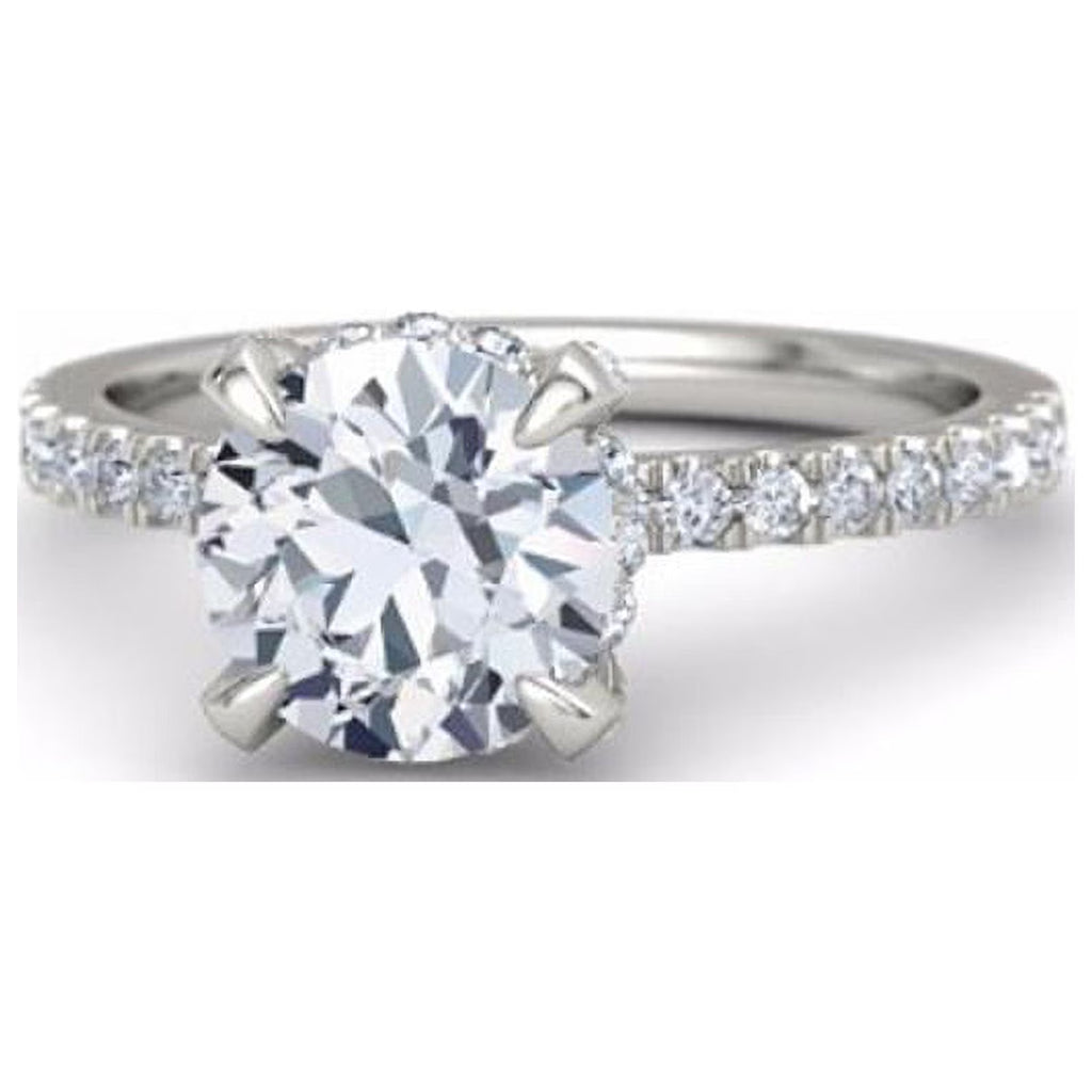 2.42 Ct Solitaire Round Cut Diamond Ring Solid 950 Platinum S860799
