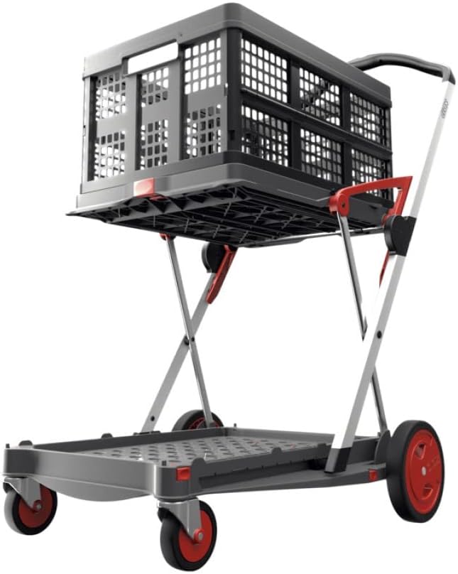 Collapsible Cart with Storage Crate (Black) O7784