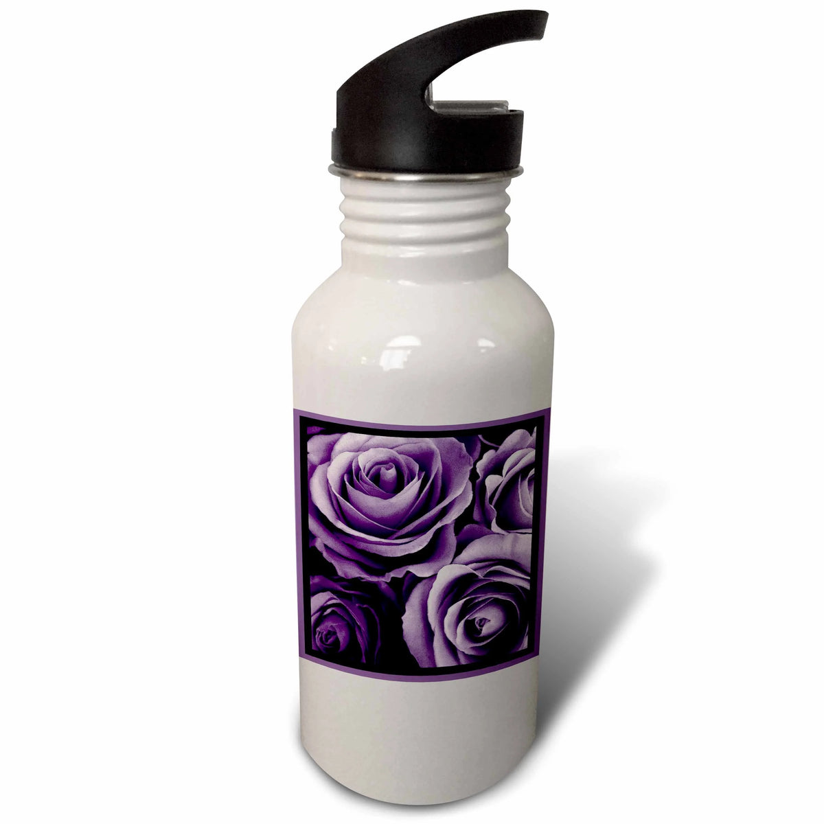 Lavender Purple Rose Bouquet Sports Water Bottle Z745161