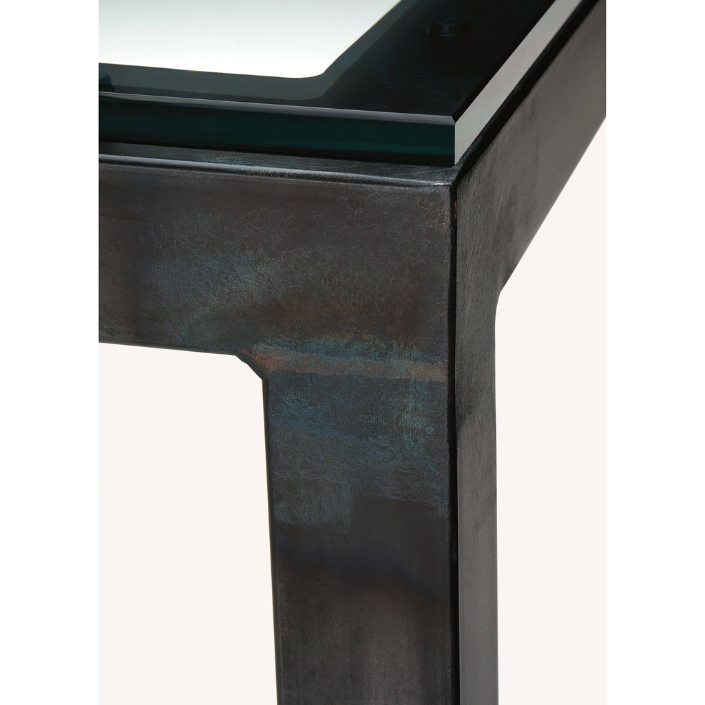 White Venatino Marble Top Parsons Counter Table N1398
