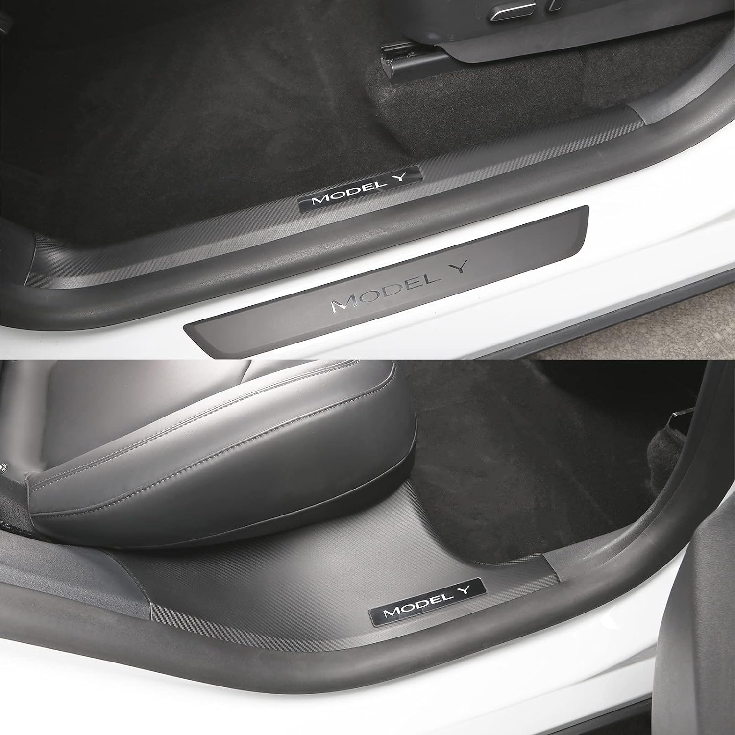 Carbon Fiber ABS Door Sill Protector (4 Pcs) A1539