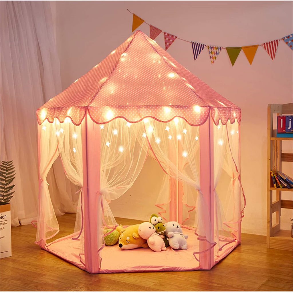 Princess Castle Tent for Kids with Star Lights G1707