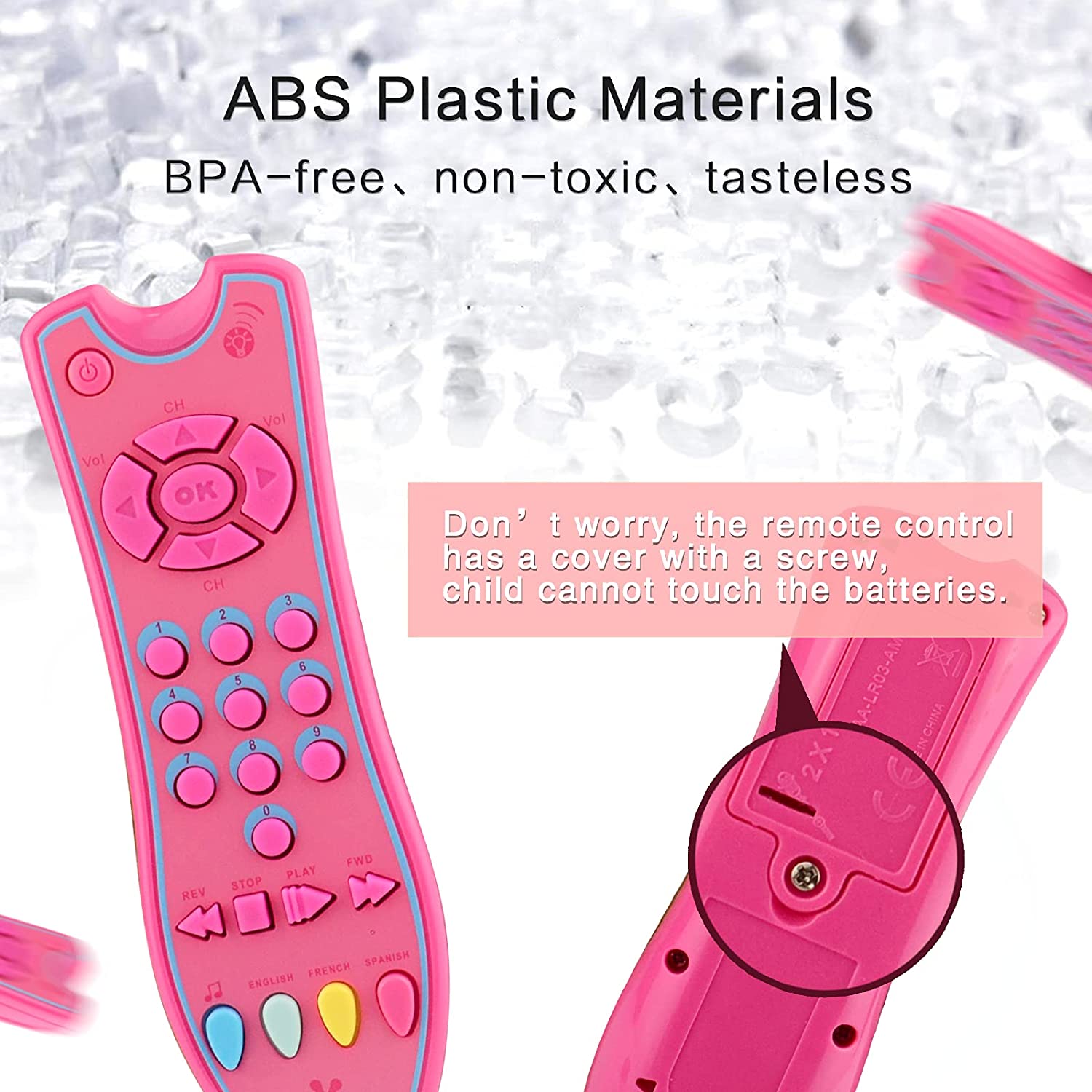 Gray TV Remote Control Toy with Light and Sound K806047