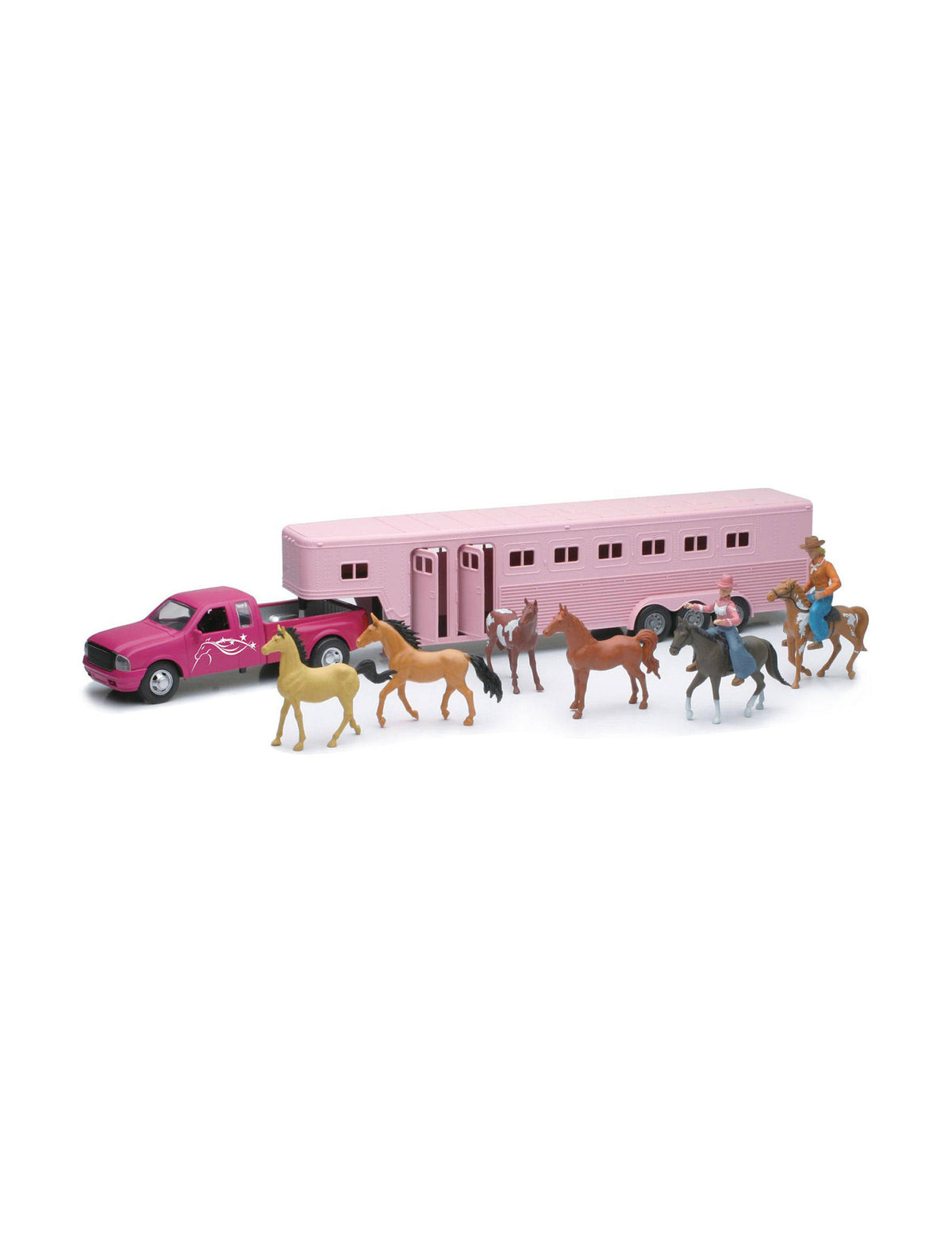 Pink Die Cast Pick Up with Fifth Wheel R97026