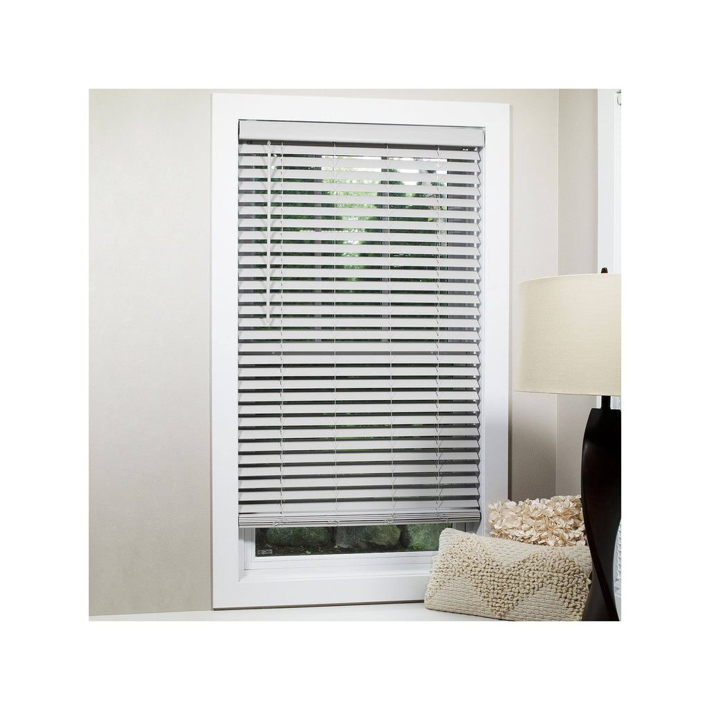 Grey 25.5X60 Cordless Flat Slat Blind L9921