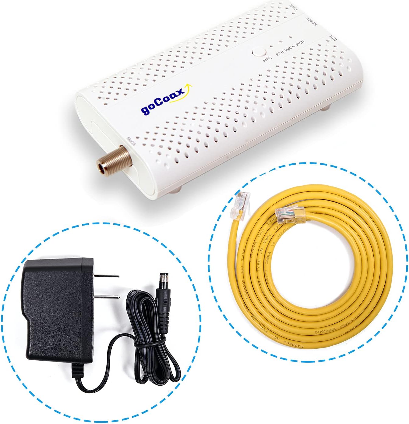 MoCA 2.5 Adapter with 2.5GbE Ethernet Port, White U656