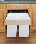 Four 27 Quart Top Mount Waste Containers Y76066
