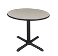 36x22 Round Breakroom Table Maple X356146