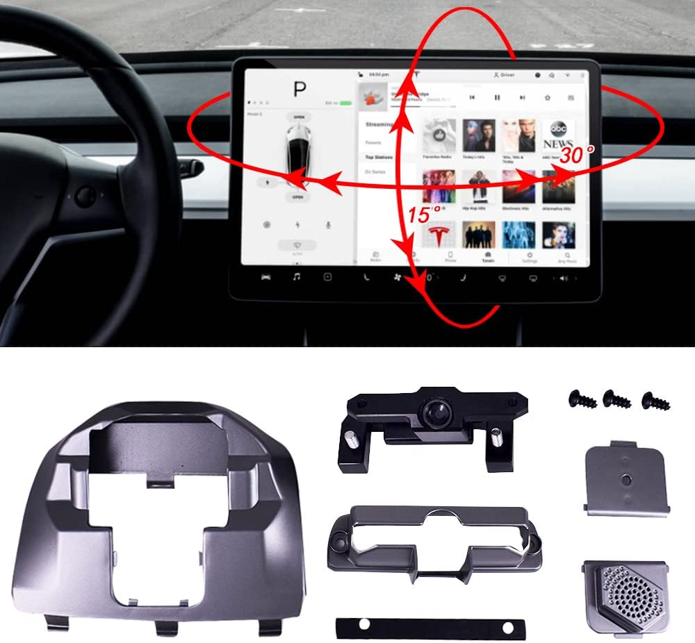 4-Direction Screen Swivel Mount for Tesla Model 3 / Model Y A385