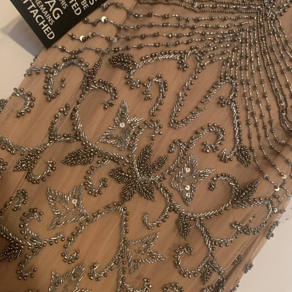 Rose 12 V-Neck Beaded Gown G6175