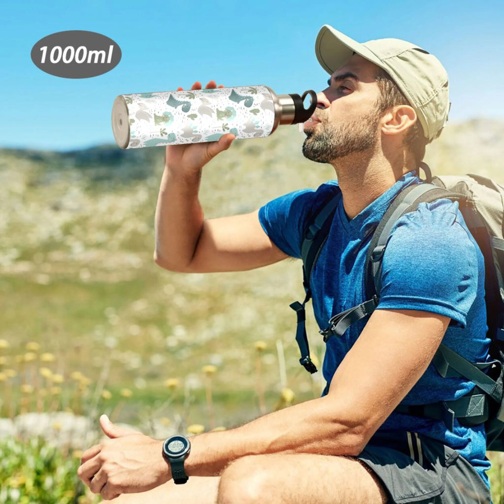 Stainless Steel Vacuum Insulated Water Bottle with Straw Lid 20 OZ N253578