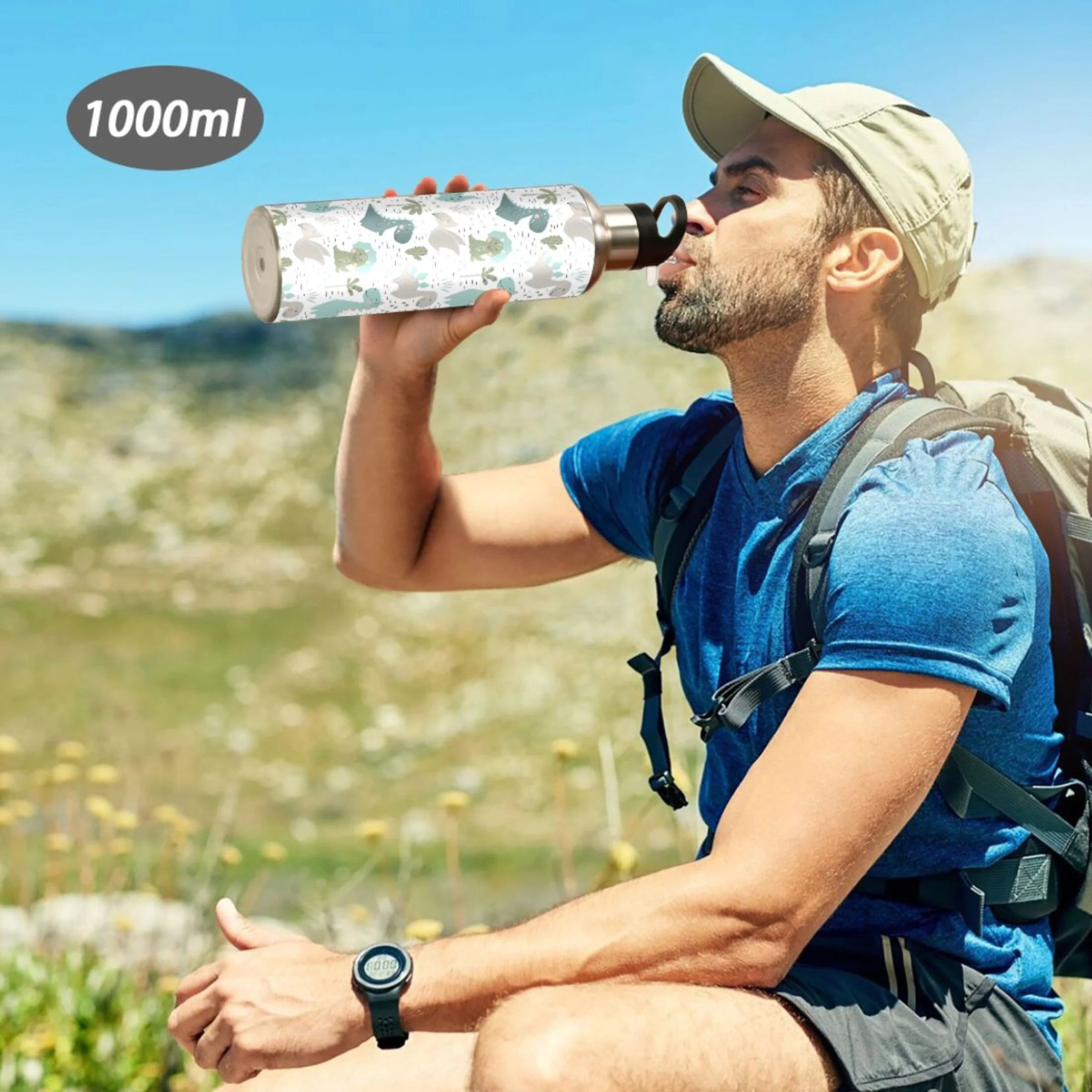 Stainless Steel Vacuum Insulated Water Bottle with Straw Lid 20 OZ N253578