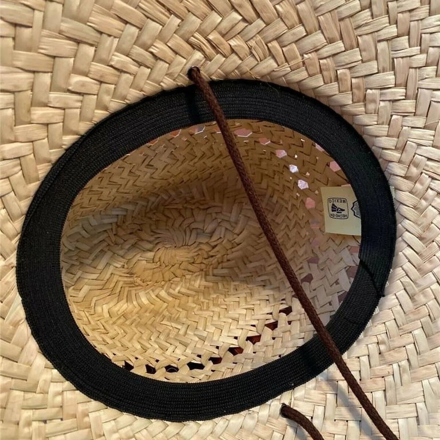 NATURAL STRAW HAT Wide Brim Sombrero P169651