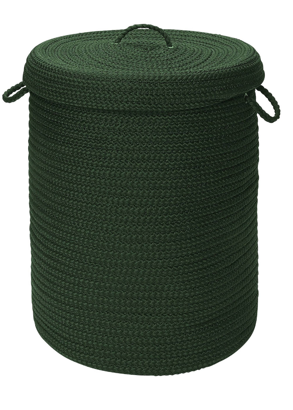 Dark Green 16x16x24 Hamper with Lid R270