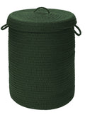 Dark Green 16x16x24 Hamper with Lid R270