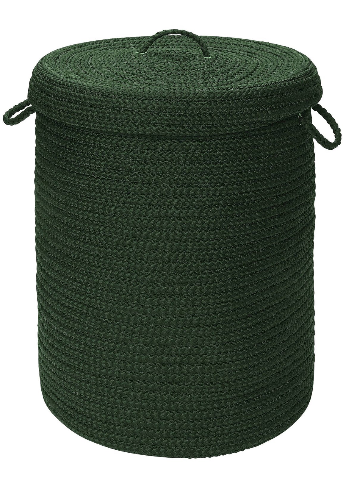 Dark Green 16x16x24 Hamper with Lid R270