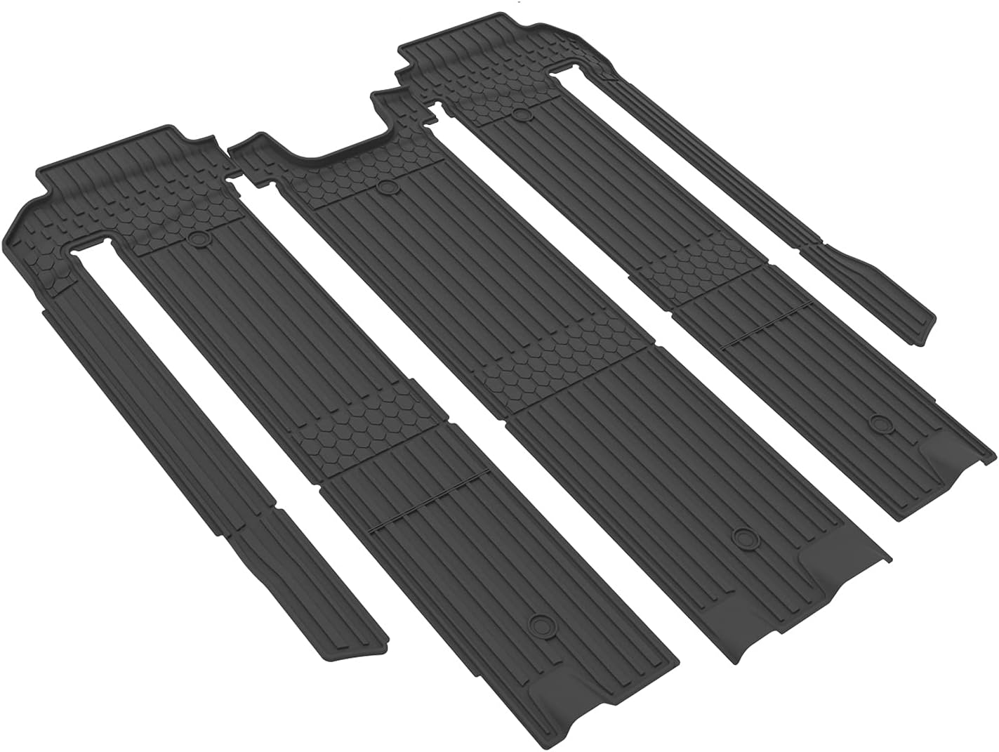 Black TPE All Weather Custom Fit Floor Liner for Toyota Sienna 2nd and 3rd Row K47229