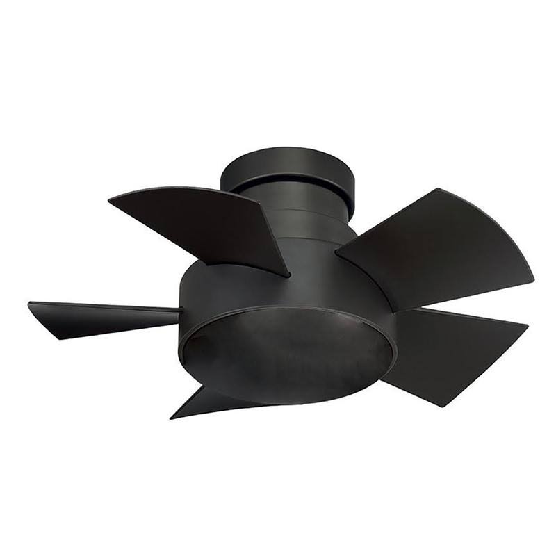 Matte White Flush Mount Ceiling Fan E136673