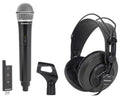 Wireless USB Podcasting Microphone with Mic Clip and Headphones U56751