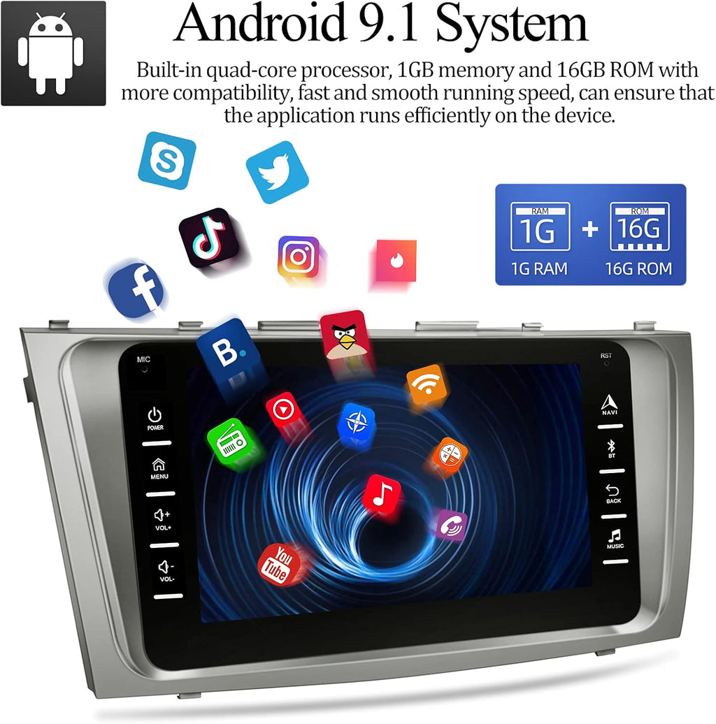 8 Inch Double Din Car Stereo with Backup Camera and Bluetooth G24614