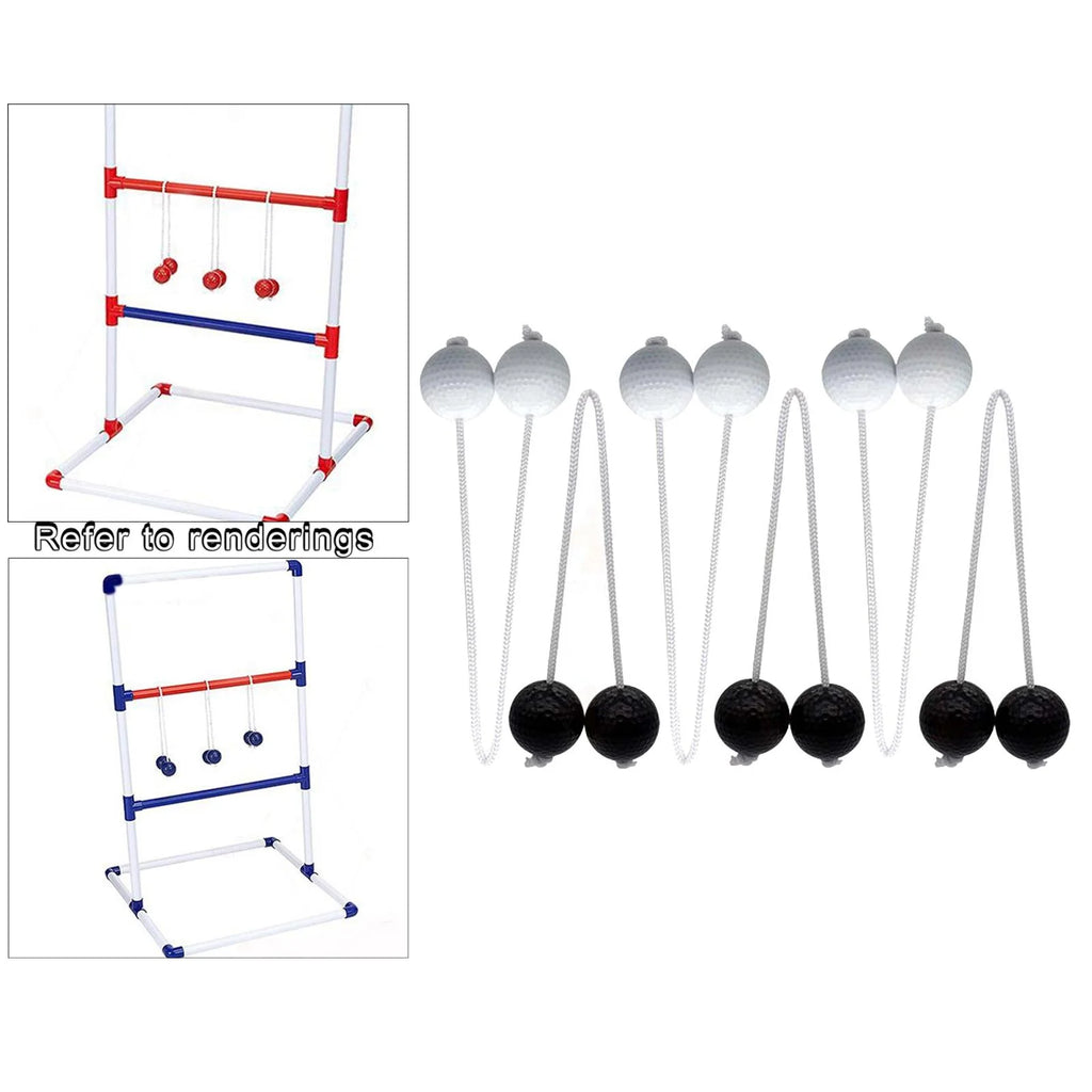 Ladder Toss Game with Golf Balls, Black and White K74626