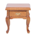 1:12 Walnut Colo Miniature Bedside Table Toy K15078