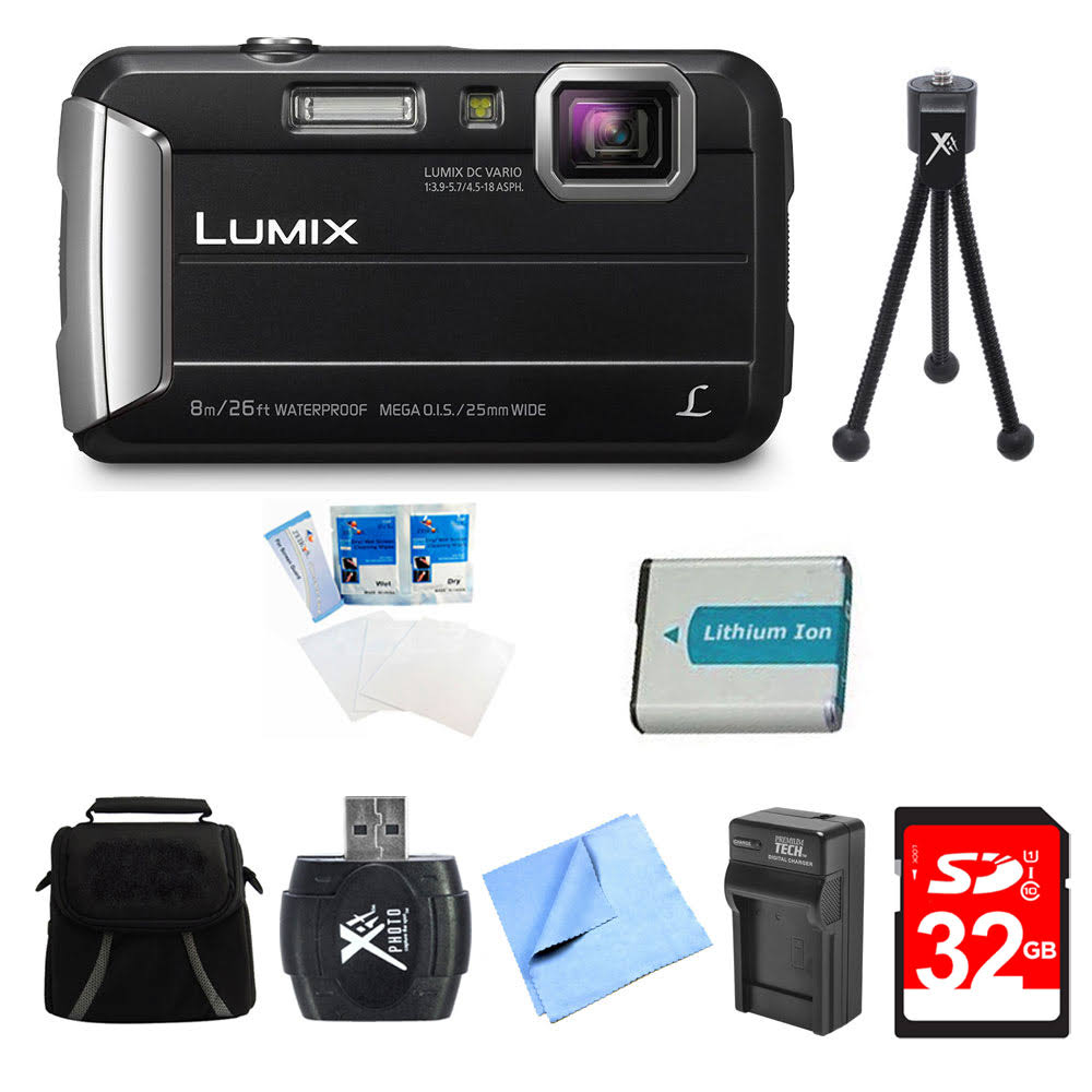 Black Digital Camera 32GB Bundle W222