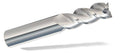 1x22 Corner Radius End Mill, 3 Flute, Solid Carbide, Uncoated A980