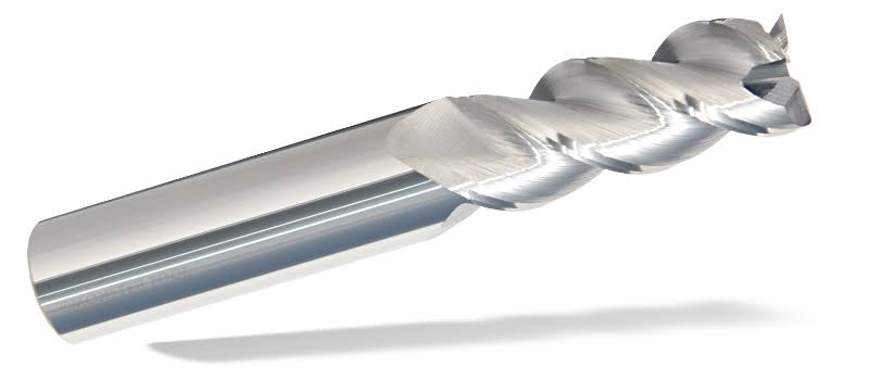 1x22 Corner Radius End Mill, 3 Flute, Solid Carbide, Uncoated A980