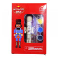6Pcs Wooden Nutcracker Puppets DIY Blank Paint Toy Unpainted Doll G440