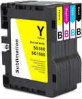 Sublimation Ink Cartridge 4-Pack Black Cyan Magenta Yellow E677