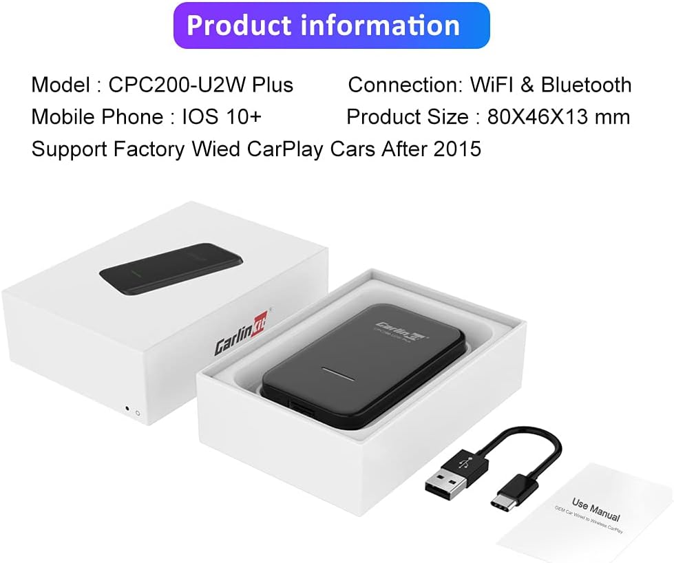 Wireless CarPlay Adapter USB Dongle Z432706