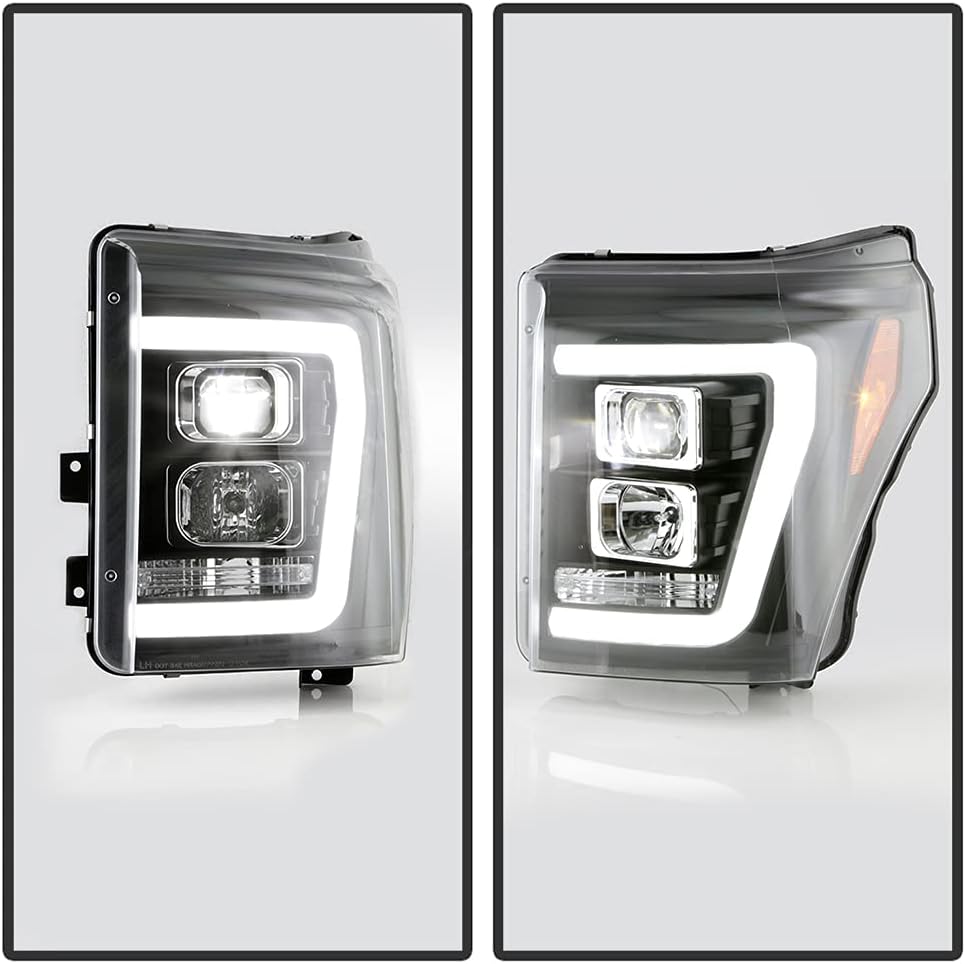 Black LED Headlights for Ford F250 F350 SuperDuty M8843