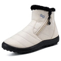 Waterproof Faux Fur Ankle Booties O83407