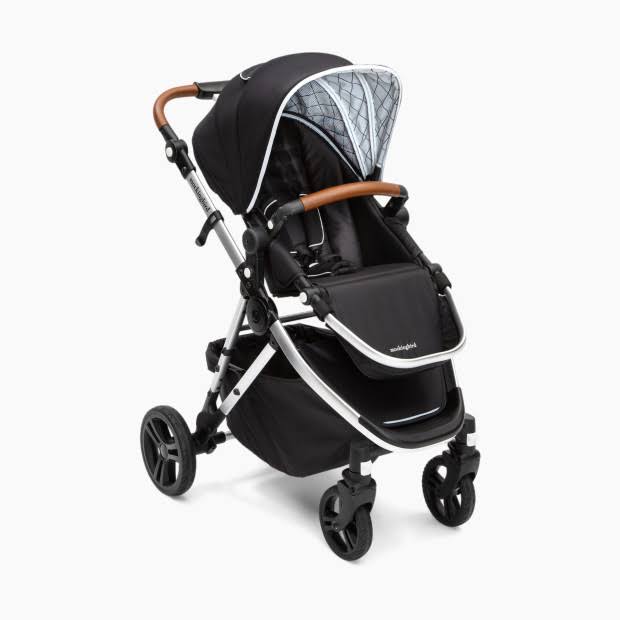 Black Single Stroller with Leather Canopy O9771