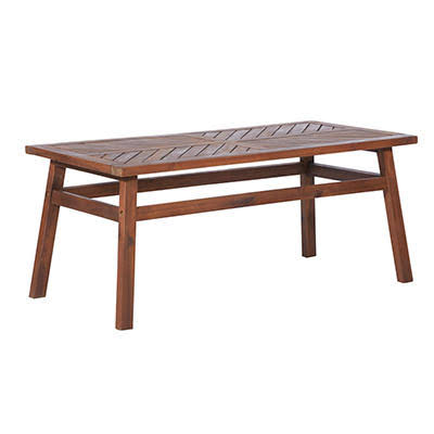 Dark Brown Acacia Wood Coffee Table I111045
