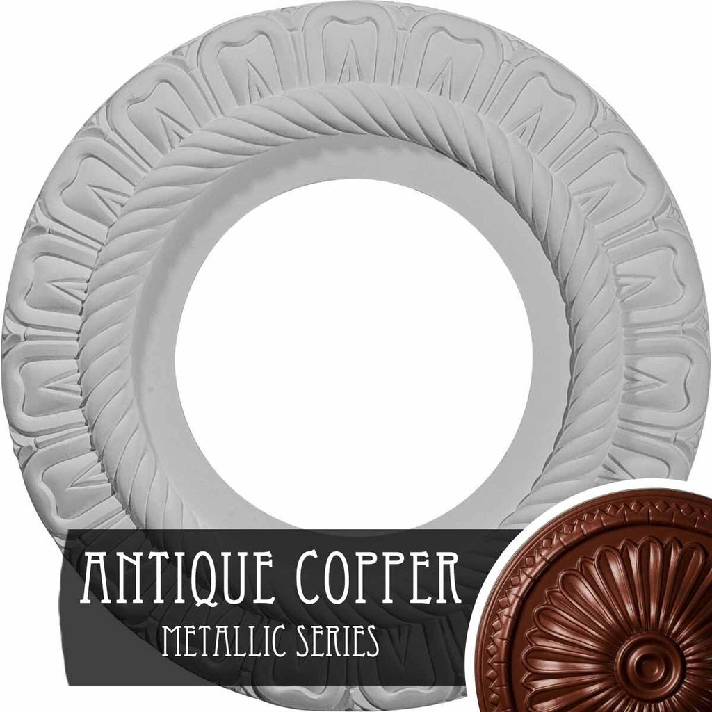 Hand-Painted Rust Ceiling Medallion H655