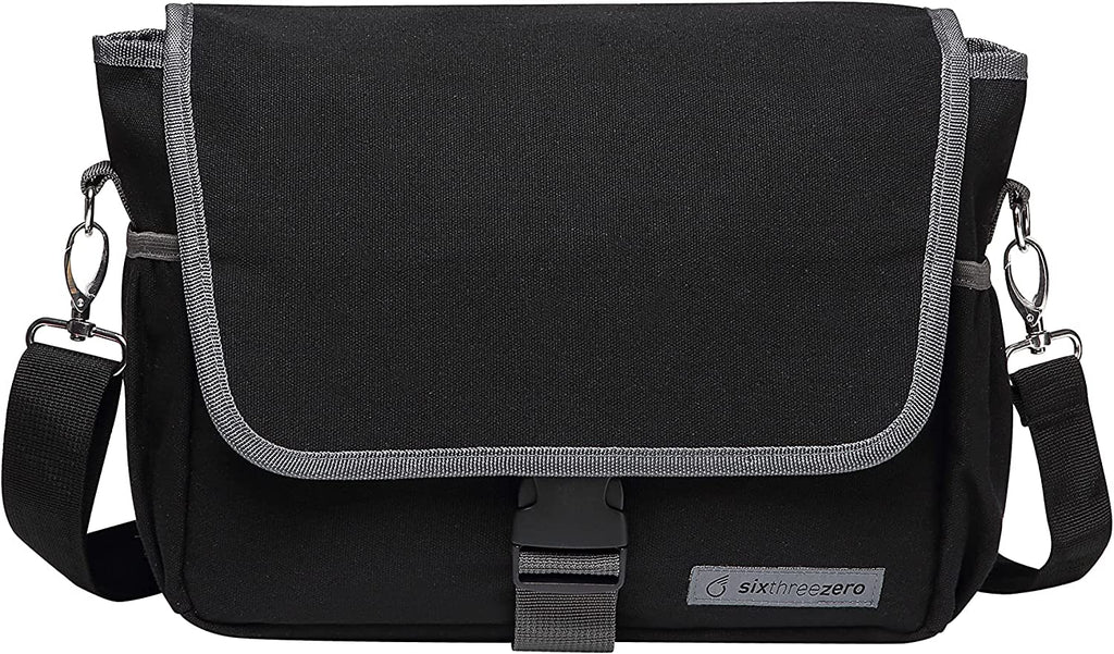 Black Waterproof Bicycle Pannier Bag with Shoulder Strap U53078